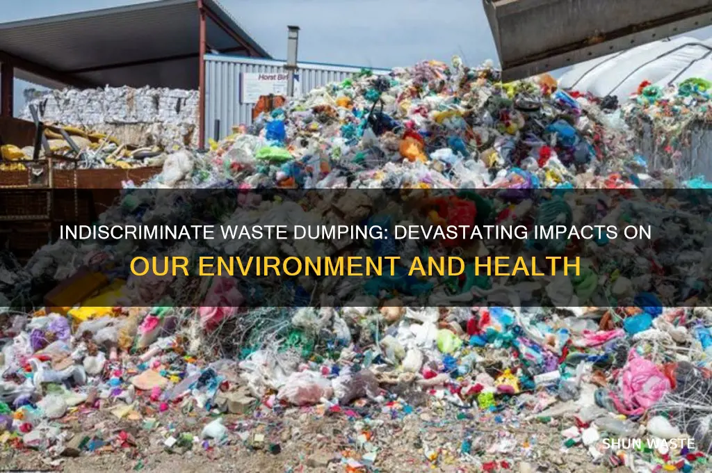 how does indiscriminate dumping of wastes harm our surroundings