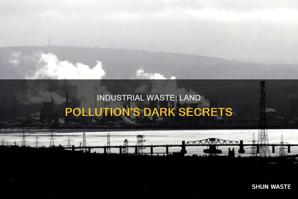 how does industrial waste pollute the land