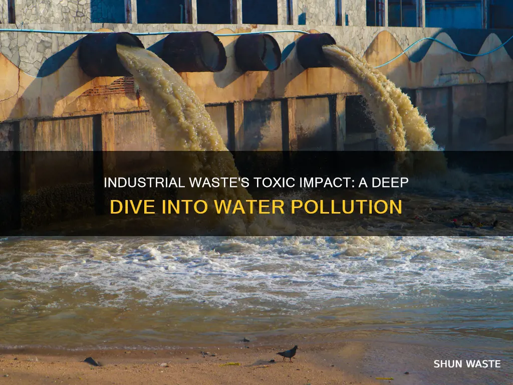 how does industrial waste pollute water