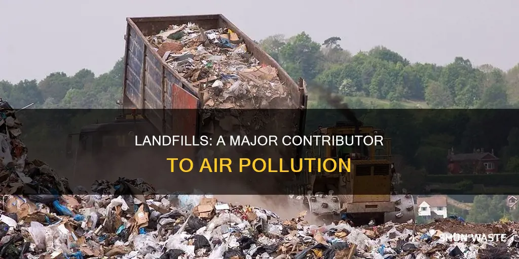 how does land fills contribute to air pollution