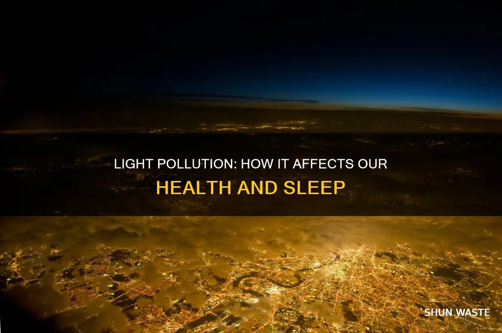 how does light pollution affect humans for kids