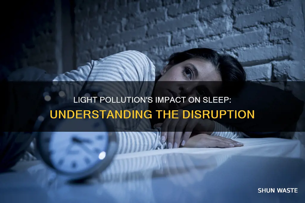 how does light pollution affect humans sleep