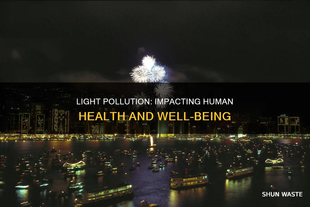 how does light pollution affect humans