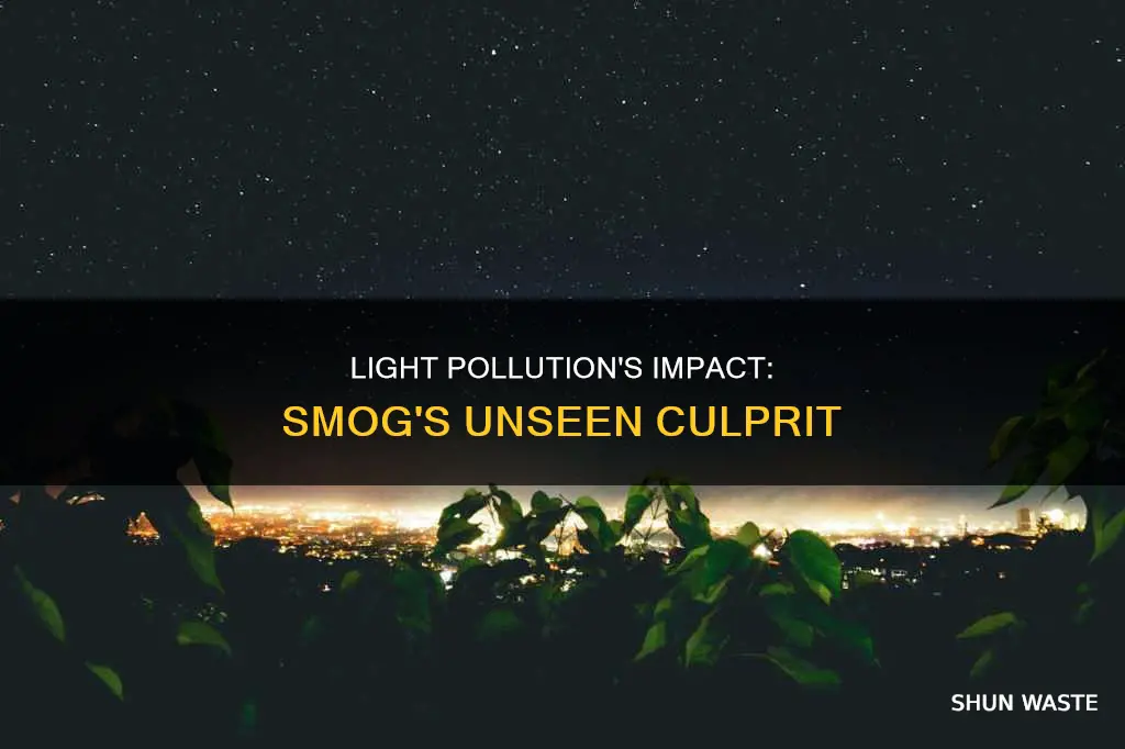 how does light pollution affect smog