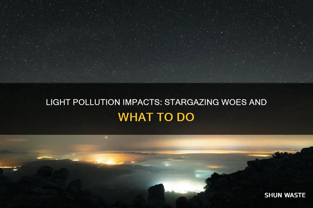 how does light pollution affect stargazing