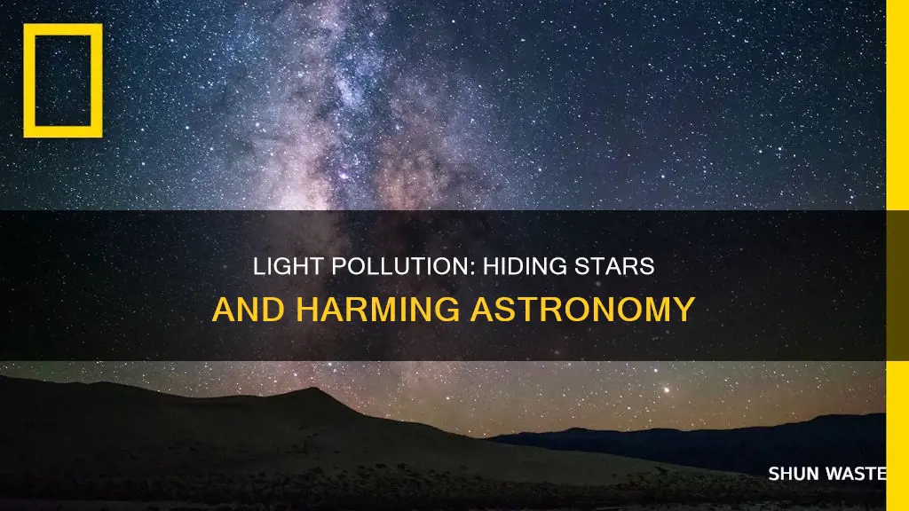 how does light pollution affect stars