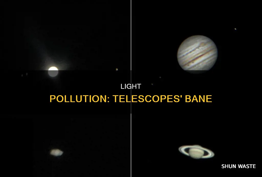 how does light pollution affect telescopes