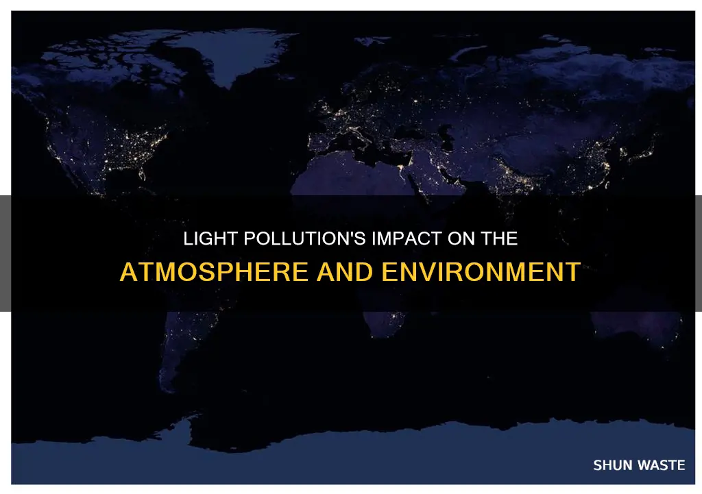 how does light pollution affect the atmosphere