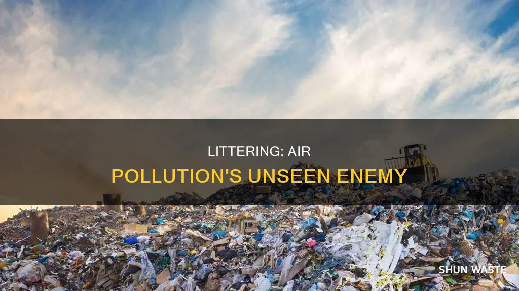 how does littering affect air pollution