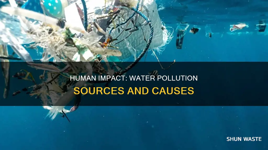 how does man pollute water bodies