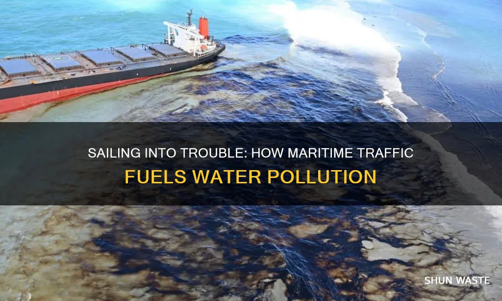 how does maritime traffic cause water pollution