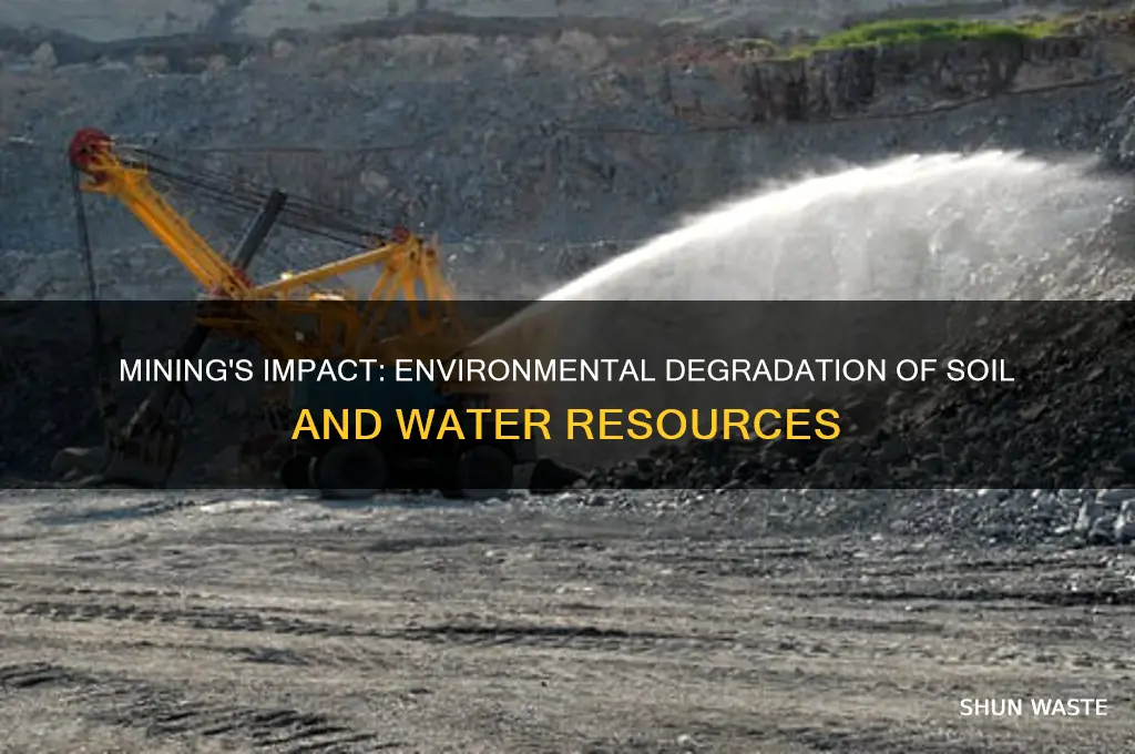 how does mining affect the environment soil and water