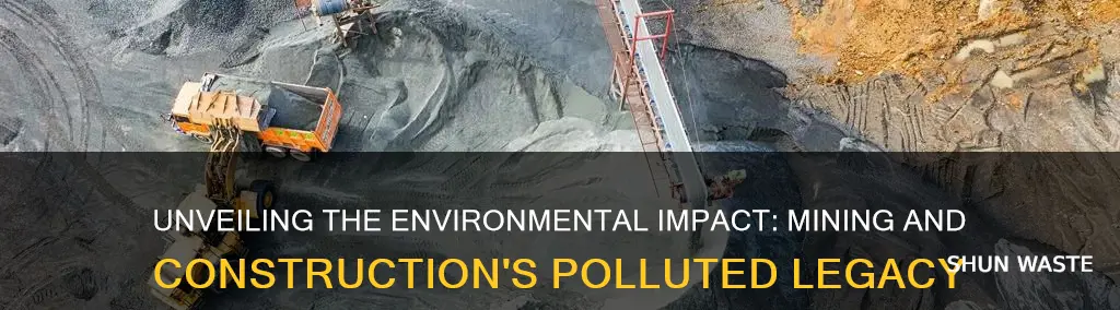 how does mining and construction cause pollution