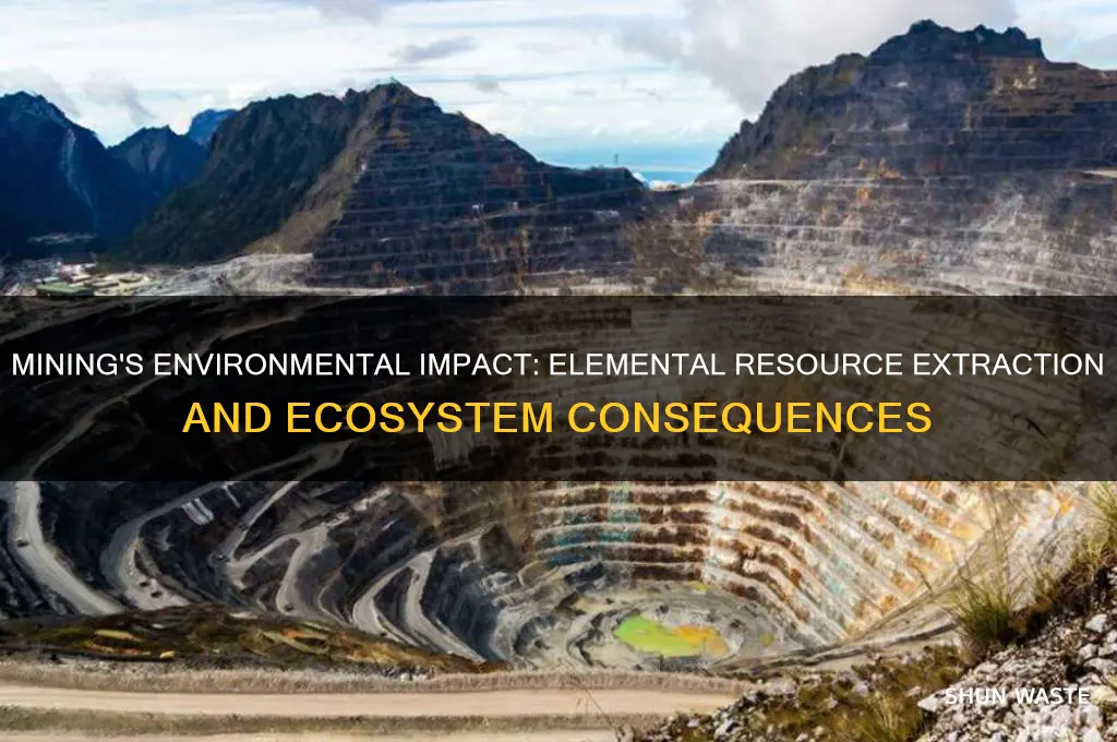 how does mining of elemental resources affect the environment