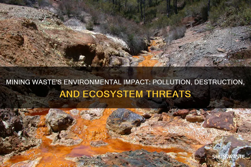 how does mining waste affect the environment