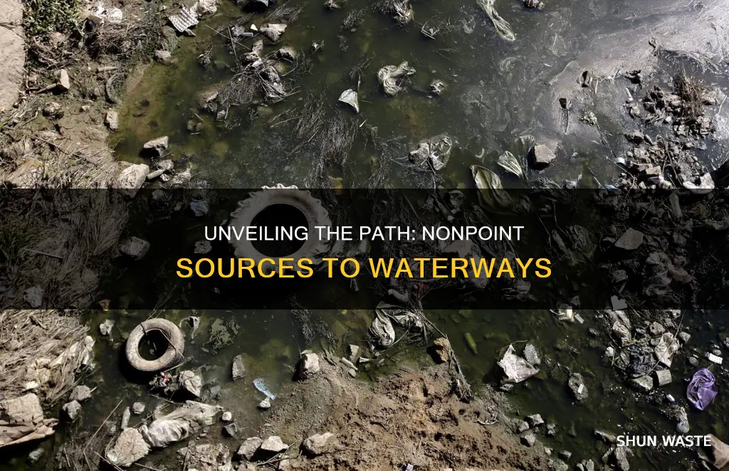 how does nonpoint source pollution reach bodies of water