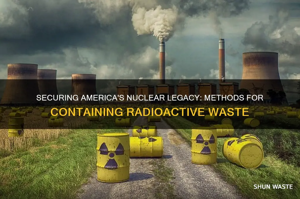 how does nuclear waste get contained in us