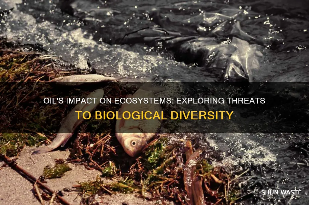 how does oil affect biological diversity in the environment
