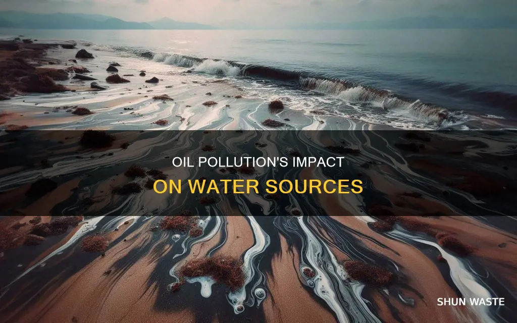 how does oil pollution affect groundwater and surface water