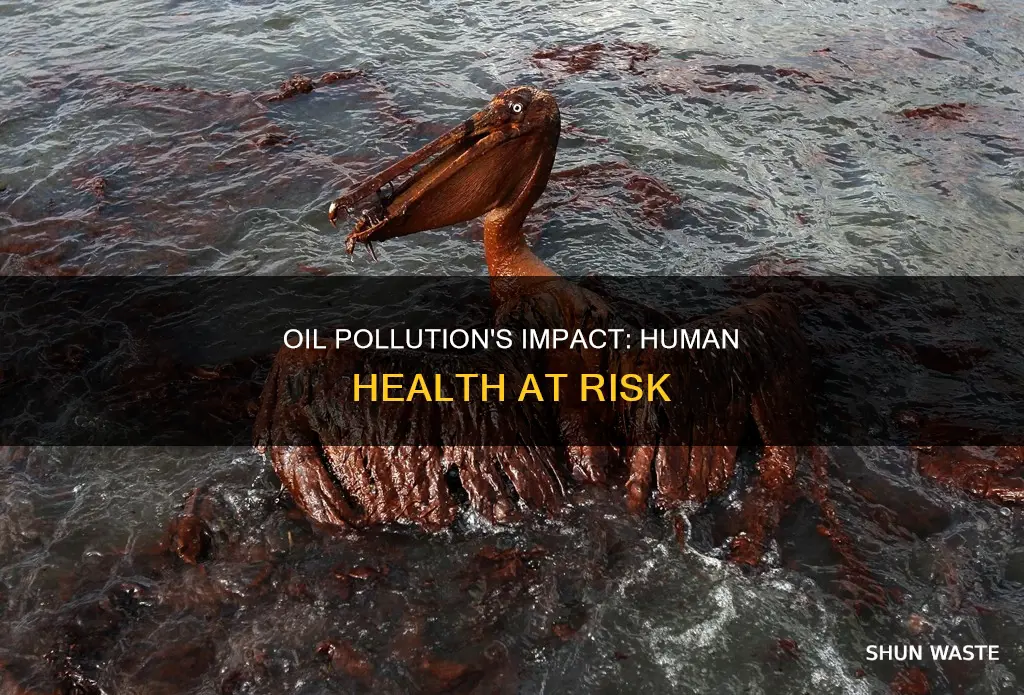 how does oil pollution affect humans