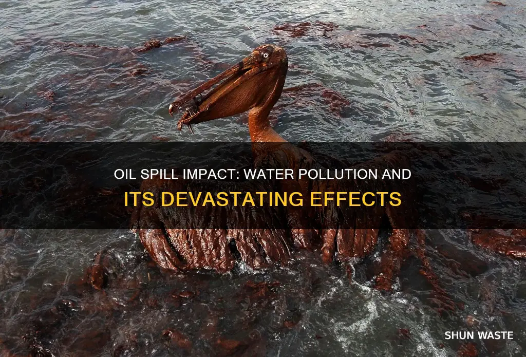 how does oil spill affect water pollution