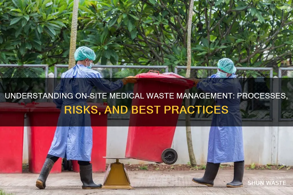 how does on site waste work medical waste