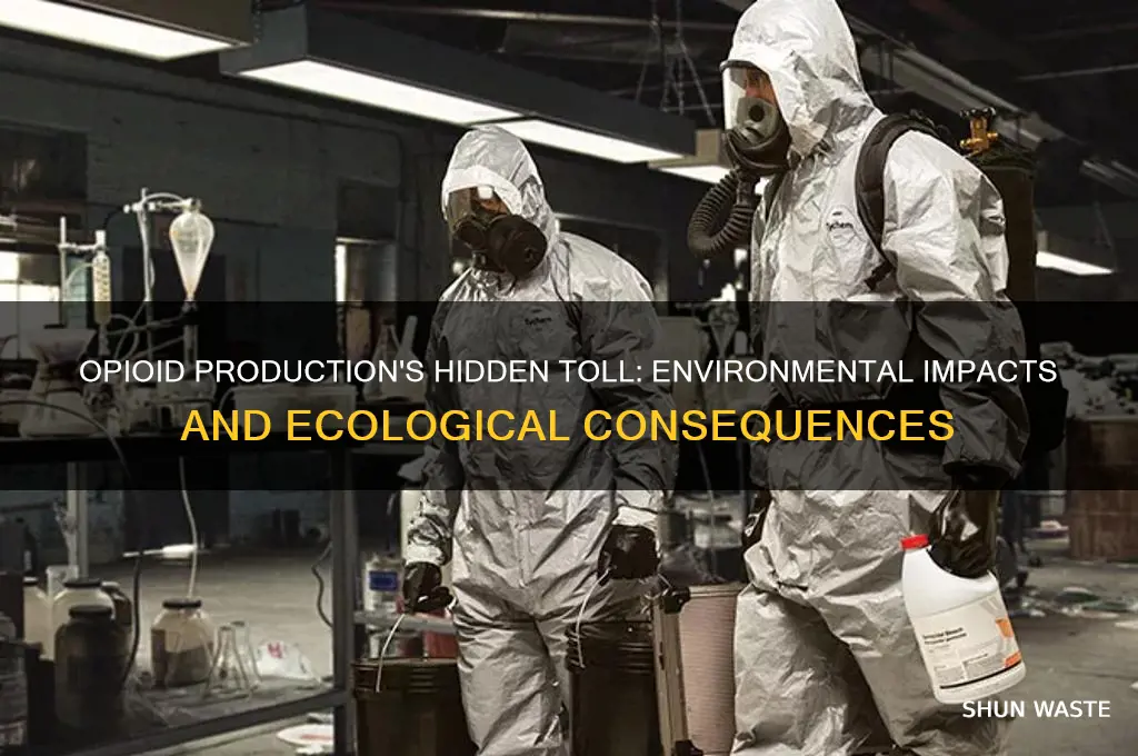 how does opioid production affect the environment