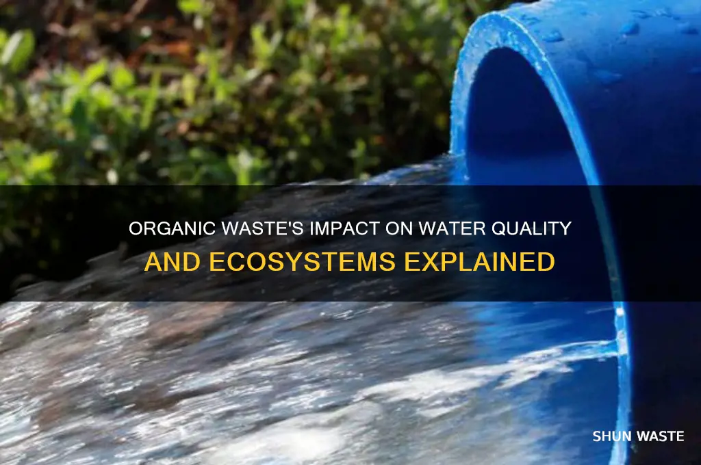 how does organic waste affect the water