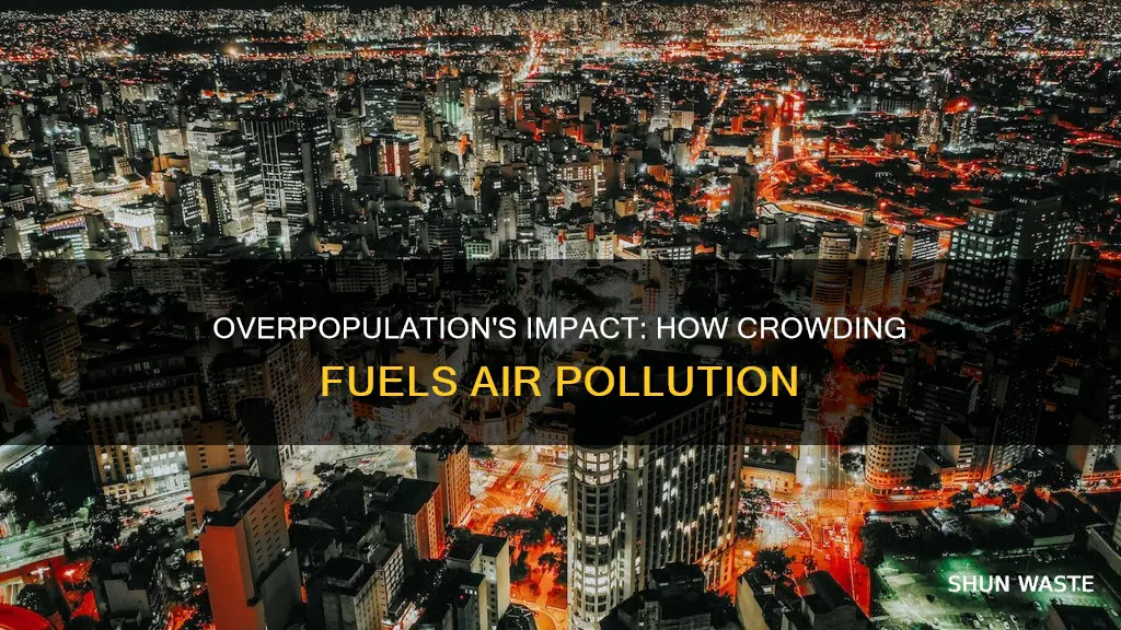 how does overpopulation cause air pollution