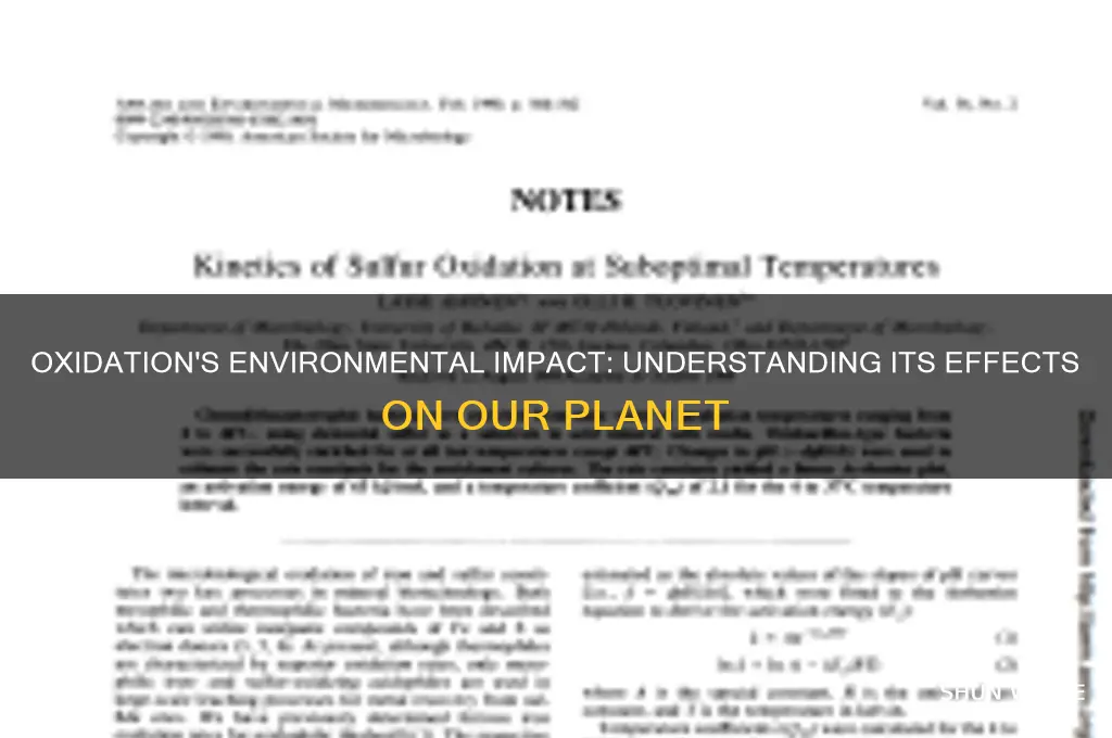 how does oxidation affect the environment