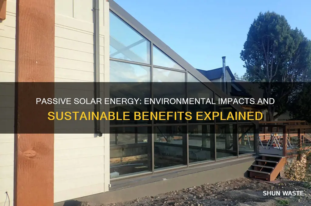 how does passive solar energy affect the environment