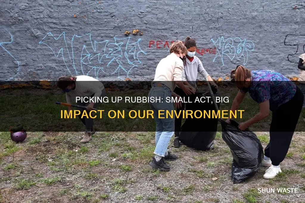how does picking up rubbish help the environment