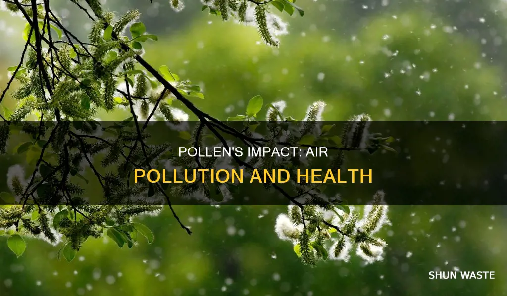 how does pollen cause air pollution