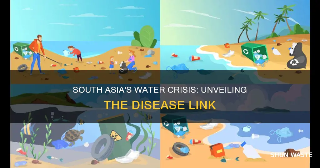 how does polluted water contribute to disease in south asia