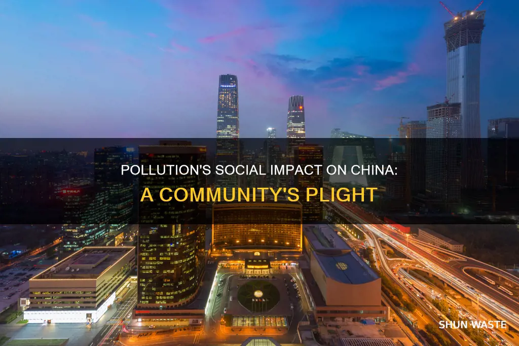 how does pollution affect china socially