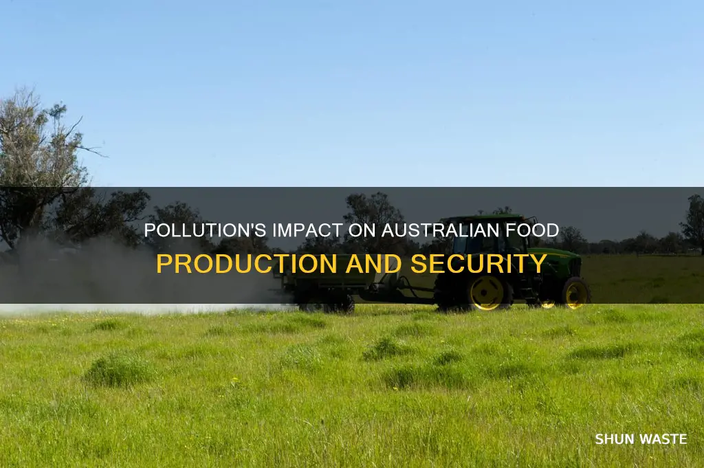 how does pollution affect food production in australia