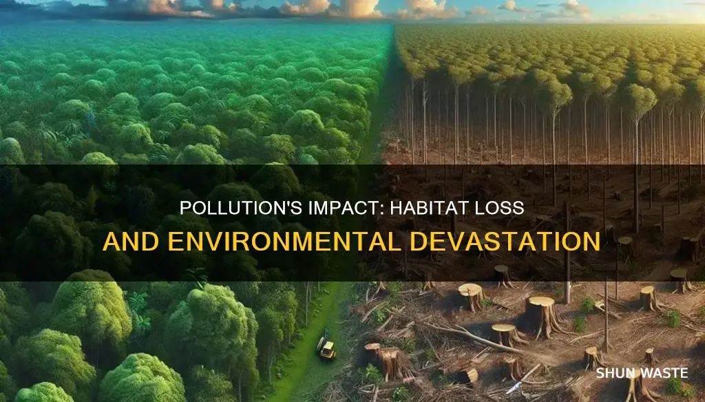 how does pollution affect habitat loss