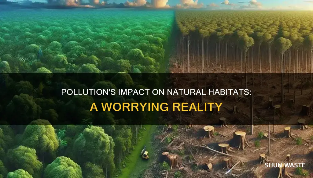 how does pollution affect natural habitats