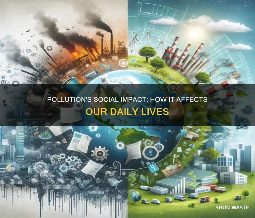 how does pollution affect people socially