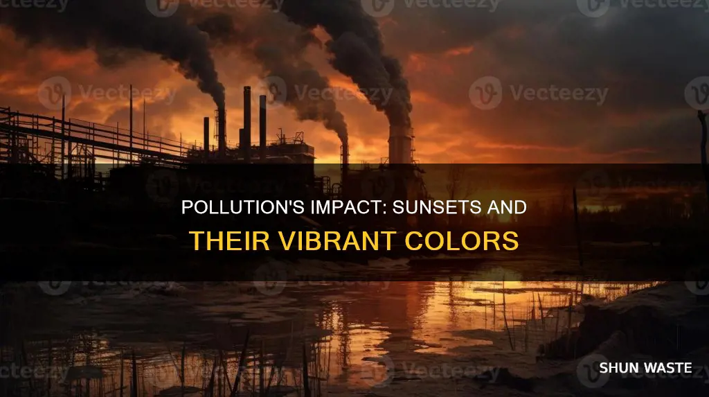 how does pollution affect sunsets