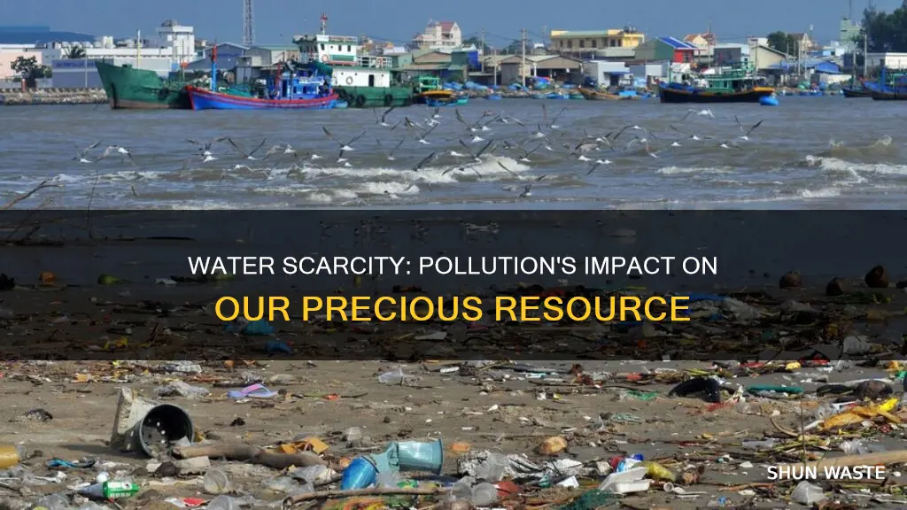 how does pollution affect water scarcity