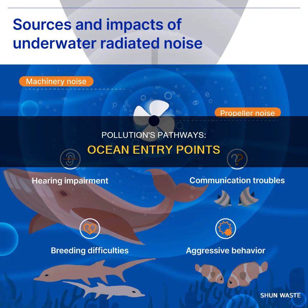 how does pollution enter the ocean