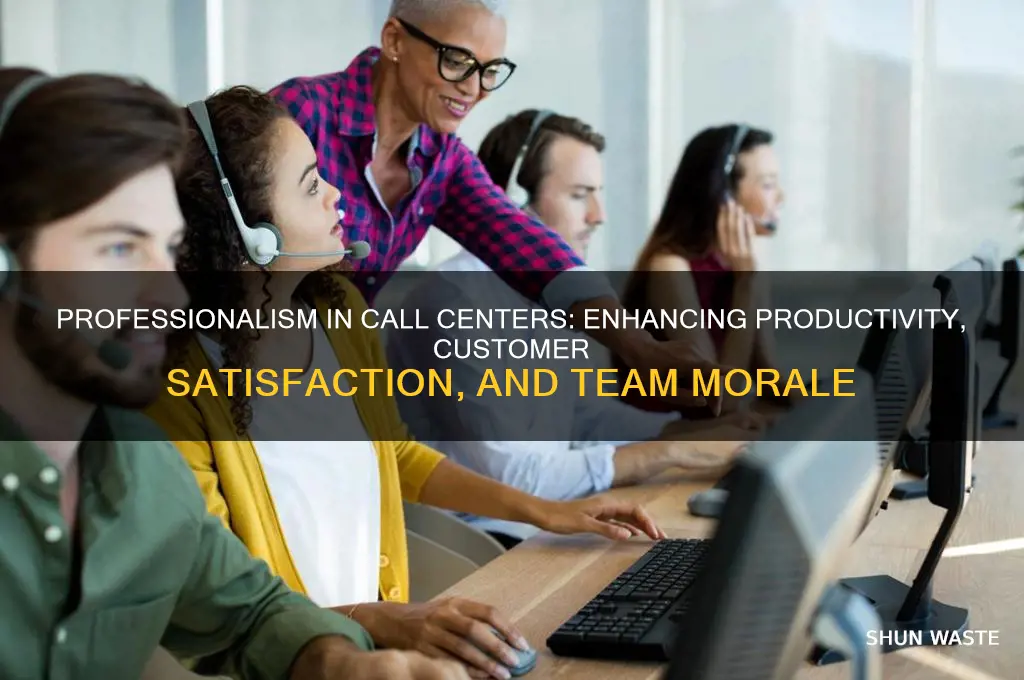 how does professionalism impact the call center environment