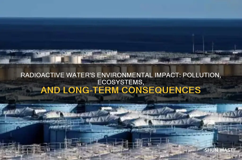how does radio active water affect the environment