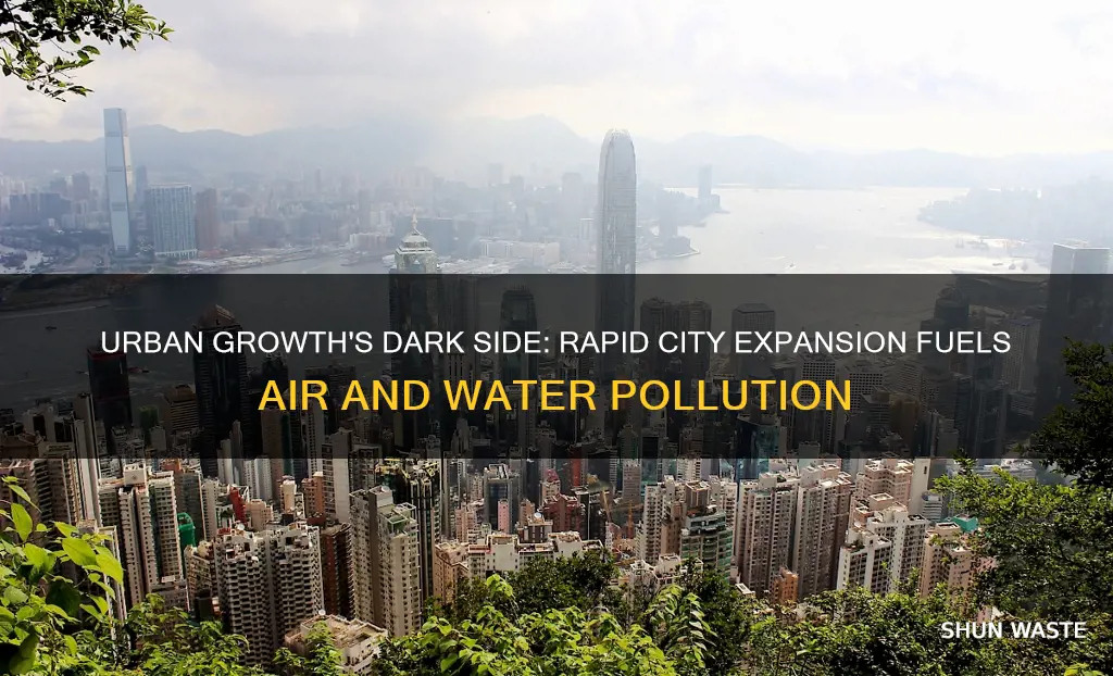 how does rapid urbanization cause pollution