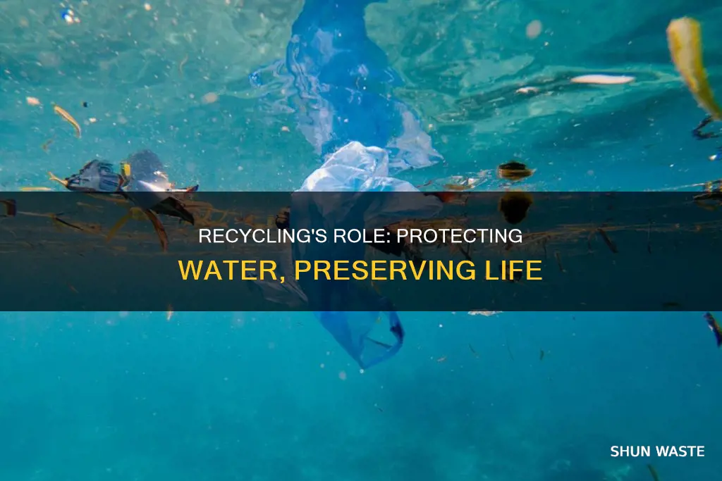 how does recycling help prevent water pollution