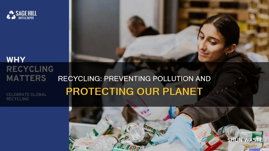 how does recycling prevent pollution
