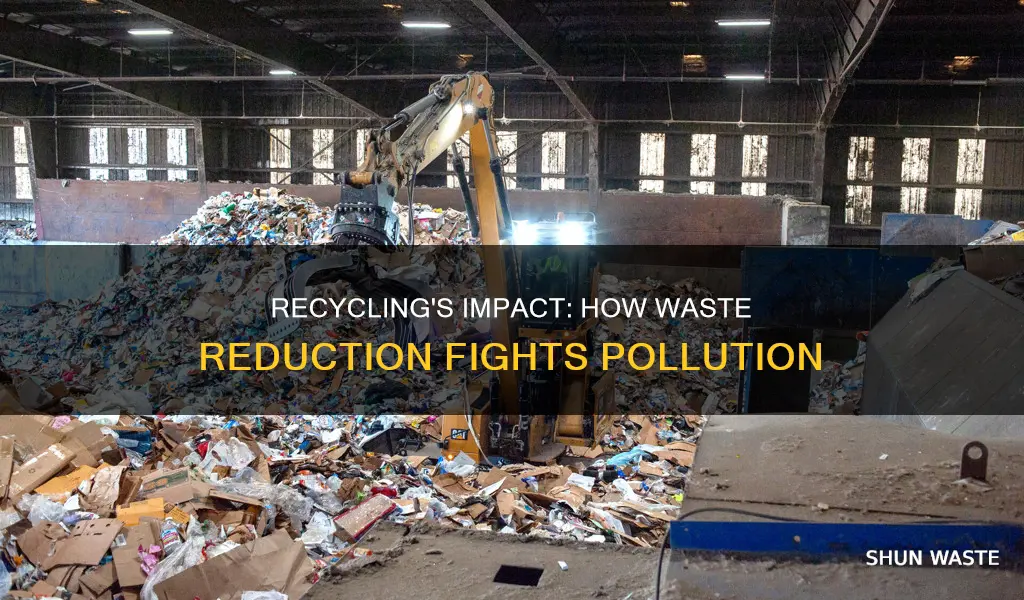 how does recycling reduce pollution caused by waste