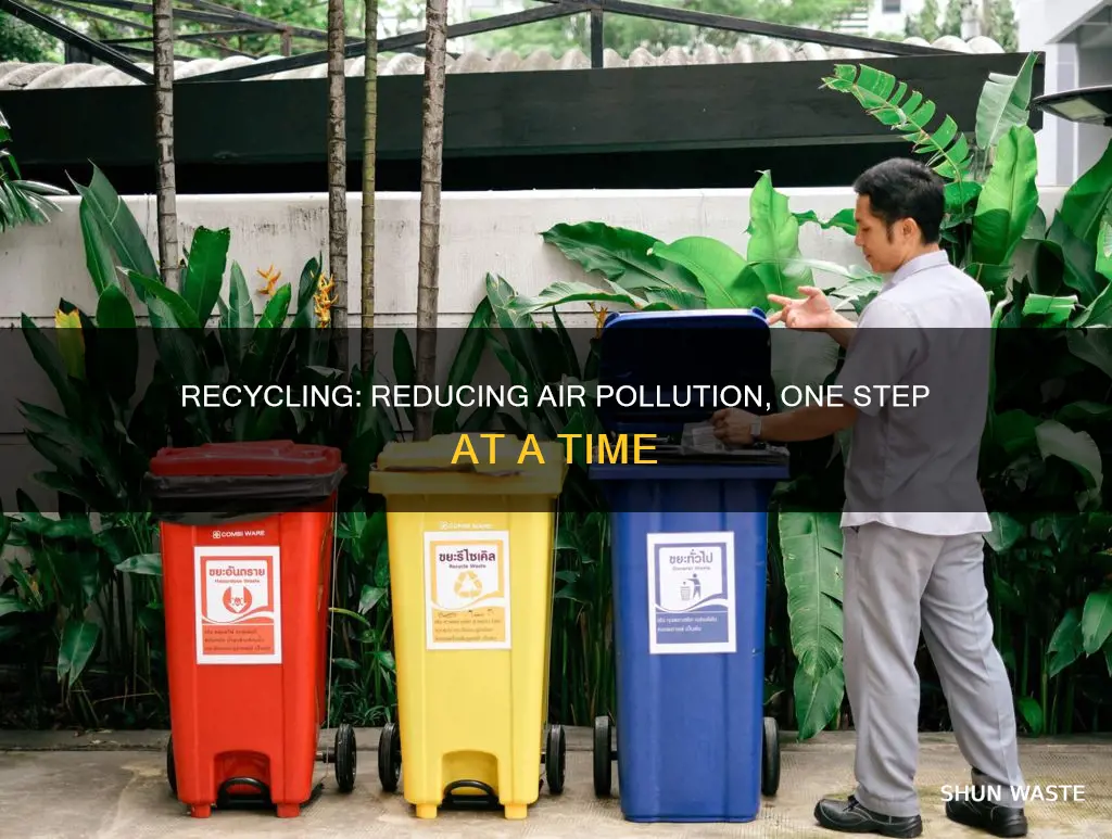 how does recylcling make air less polluted