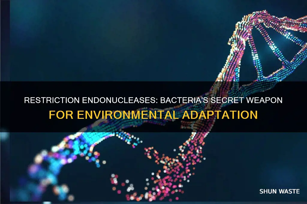 how does restriction endonucleases help bacteria adapt to new environments